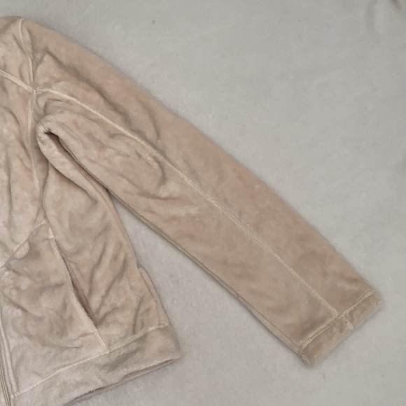 Lands’ End | Cozy Mock Neck Full Zip Jacket Cream (M 10-12) - Picture 6 of 16